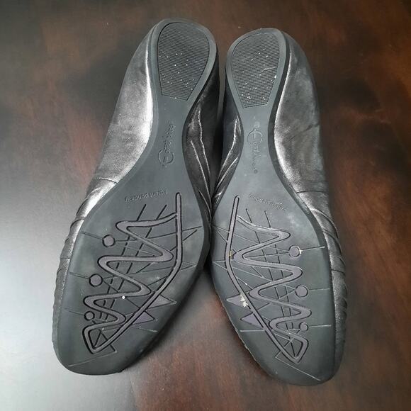 Earthies Vanya Metallic Pewter Flat - Picture 4 of 6